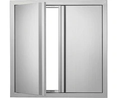 Vevor Lauko virtuvės durys 610x610 mm, nerūdijančio plieno
