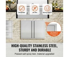 Vevor Lauko virtuvės dvigubos durys 787x609 mm
