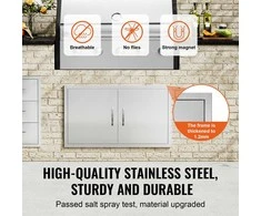Vevor Lauko virtuvės dvigubos durys 915x533 mm