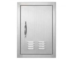 Vevor Lauko virtuvės nerūdijančio plieno durelės 356x508 mm