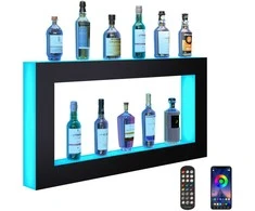 Vevor LED apšviesta alkoholio lentyna 122 cm