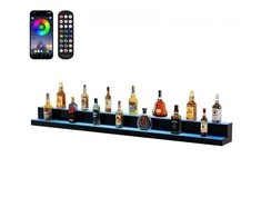 Vevor LED apšviesta dviejų pakopų lentyna buteliams 182 cm