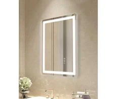 Vevor LED vonios veidrodis su trimis spalvomis ir antirūko funkcija 50 x 70 cm