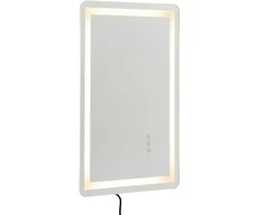 Vevor LED vonios veidrodis su trimis spalvomis ir antirūko funkcija 50 x 70 cm