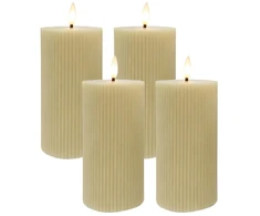 Relaxdays LED žvakės, rinkinys iš 4, 18 cm