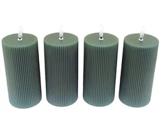 Relaxdays LED žvakės, rinkinys iš 4, 18cm