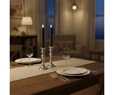 Relaxdays LED žvakės smailėjančios, x6