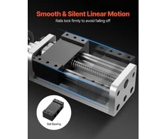 VEVOR Linijinis pavaros įtaisas CNC staklėms, 100 mm eiga