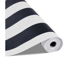 Vevor Lipni tapetai 45cm x 15m juodai balti