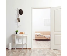 Lova Relaxdays Balta metalinė medžio formos sieninė kabykla