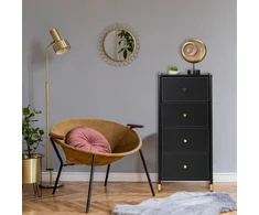 Relaxdays Komoda su 4 skyriais