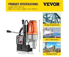 VEVOR Magnetinė gręžimo mašina 220V-240V 980W