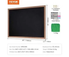 Vevor Magnetinė kreidinė lenta su kreidelėmis