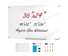 Vevor Magnetinė stiklinė rašymo lenta 900 x 600 mm
