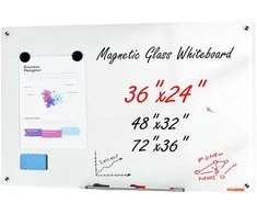 Vevor Magnetinė stiklinė rašymo lenta 900 x 600 mm
