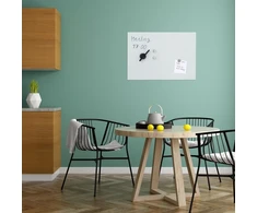 Relaxdays Magnetinė stiklinė sauso trynimo lenta balta
