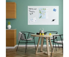 Relaxdays Magnetinė stiklinė sauso trynimo lenta balta