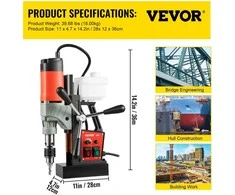 Vevor Magnetinis grąžtas, 1200W, 13000N galia