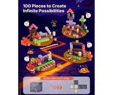 Vevor Magnetinių blokelių 100 dalių rinkinys