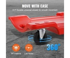 VEVOR Mechaniko plastikinis ropojimo vežimėlis 158 kg