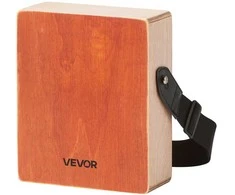 Vevor Medinė cajon būgnas su gitaros stygomis
