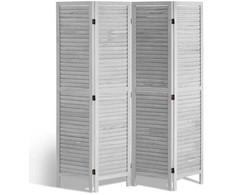 Vevor Medinė kambario pertvara, 4 panelių