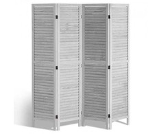 Vevor Medinė kambario pertvara, 4 panelių
