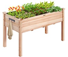 Vevor Medinė paaukštinta sodo lova 120x58x76 cm