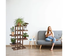 Relaxdays Medinis gėlių ekspozicijos stovas
