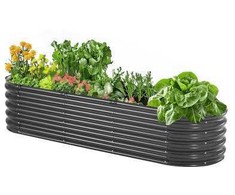 Vevor Metalinė pakelta lysvė 200x60x42 cm pilka