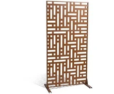 VEVOR Metalinė privatumo tvora 120 x 193 cm ruda