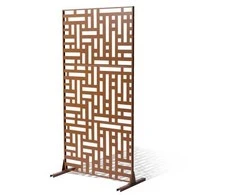 Vevor Metalinė privatumo tvora 120 x 193 cm ruda