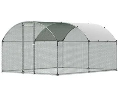 VEVOR Metalinė vištidė 3x4x2 m su užraktu