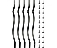 Vevor Metaliniai laiptų balustrai 51 vnt. 82 cm