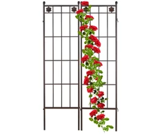 Relaxdays Metalinis grotelinis skydas, 2 vnt. rinkinys