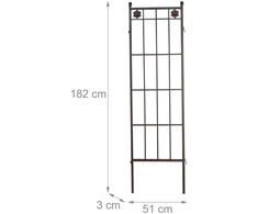 Relaxdays Metalinis grotelinis skydas, 2 vnt. rinkinys