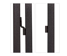 Relaxdays Metalinis grotelinis skydas, 2 vnt. rinkinys