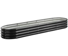 Vevor Metalinė daržovių lysvė 239x60x27cm tamsiai pilka
