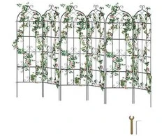 Vevor Metalinis sodo grotelės vijokliniams augalams 180x51 cm