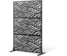 Vevor Metalo privatumui skirtas ekranas 120 x 183 cm juodas