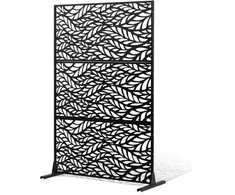 Vevor Metalo privatumui skirtas ekranas 120 x 183 cm juodas