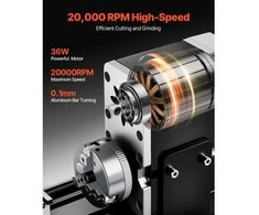 VEVOR Mini metalo tekinimo staklės 70 x 130 mm, 36W