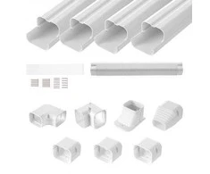Vevor Mini split oro kondicionieriaus vamzdžio dangtis PVC baltas