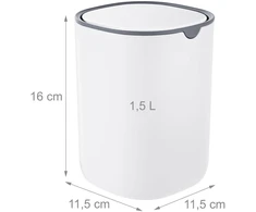 Relaxdays Mini stalo šiukšliadėžė, 1.5 l