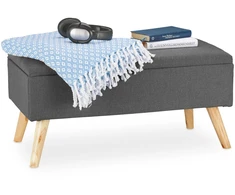 Relaxdays Minkštasuolis su daiktadėže