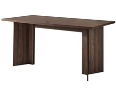 Vevor modernus 160 cm vykdomasis stalas su kabelių anga