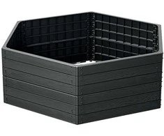 Prosperplast Paaukštinta lysvė Base Woody 148x129x25cm plast./antracito sp.