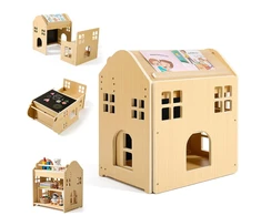 VEVOR Montessori vaikiškas stalo ir kėdės rinkinys 3in1