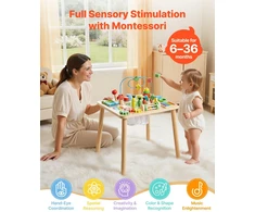 Vevor Montessori veiklų stalas vaikams 1–3 m.