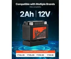 Vevor Motociklų baterija 12 V 2Ah LiFePO4